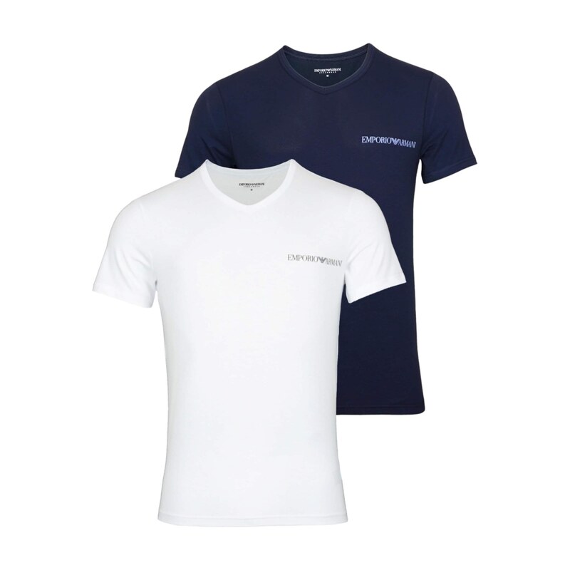 Emporio Armani Tričko námořnická modř / bílá