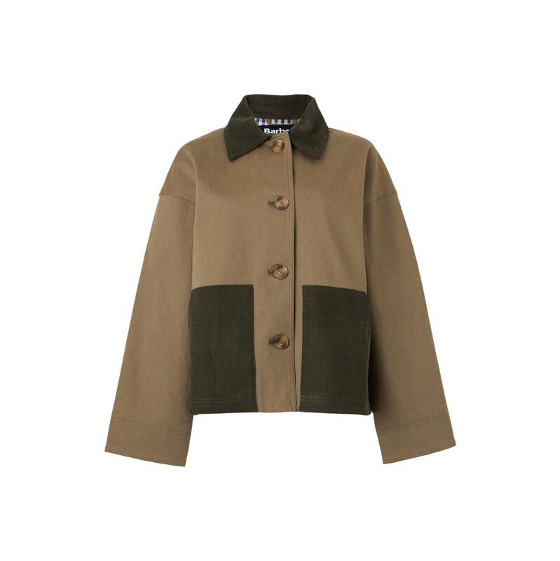 Barbour Přechodná bunda Cloverdale tmavě hnědá / khaki