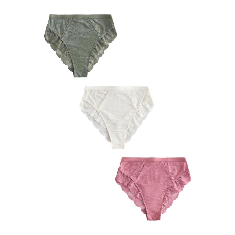 Next Kalhotky zelená / pink / bílá