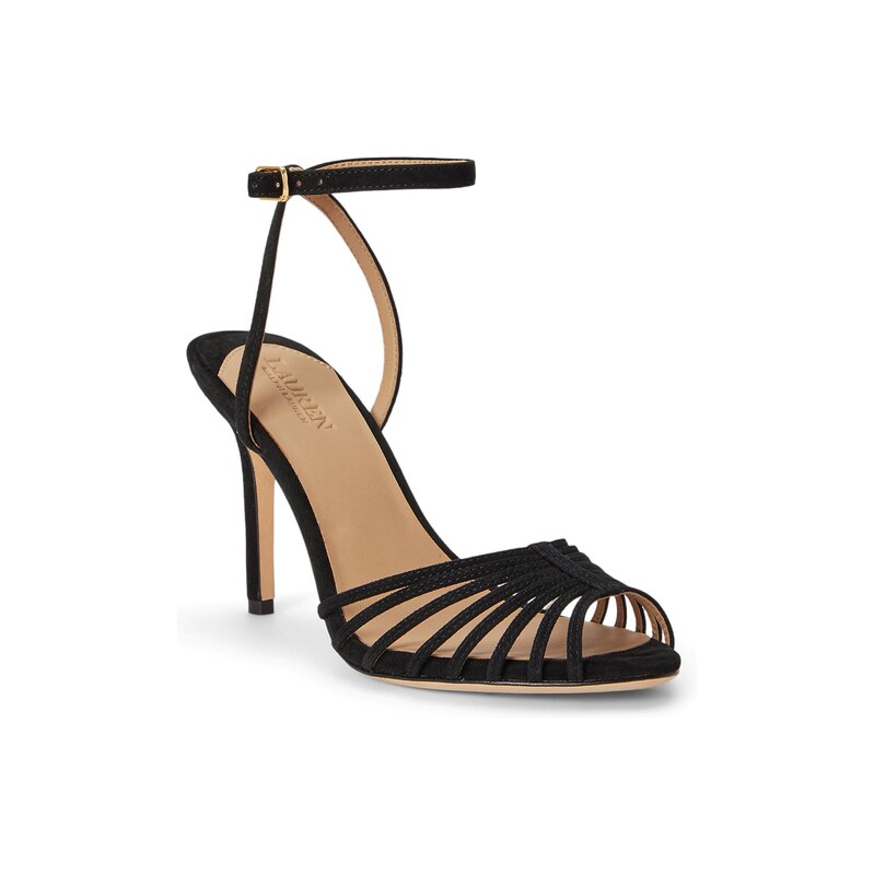 Lauren Ralph Lauren Páskové sandály KIDSUEDE černá