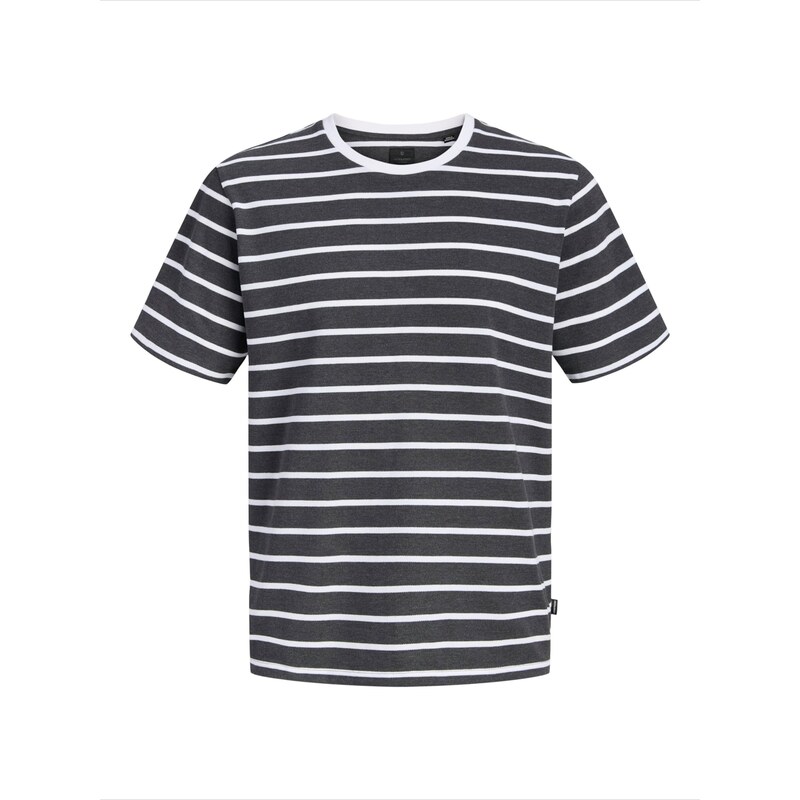 JACK & JONES Tričko JPRBLANOLAN antracitová / bílá