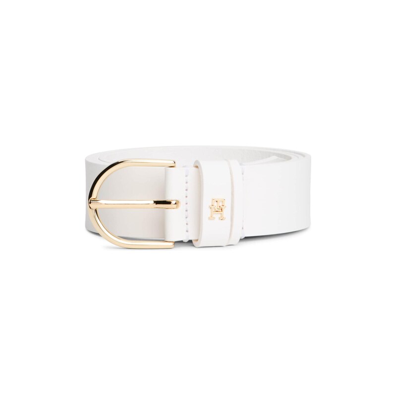 TOMMY HILFIGER Opasek ESSENTIAL EFFORTLESS bílá