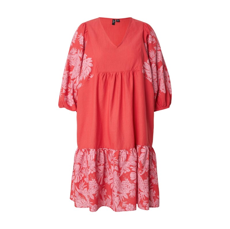 Vero Moda Curve Šaty VMTippe Tropa růžová / melounová
