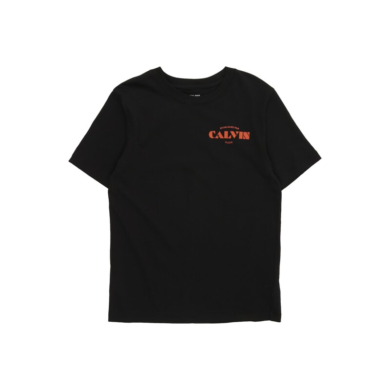 Calvin Klein Jeans Tričko Logo Graphic červená / černá