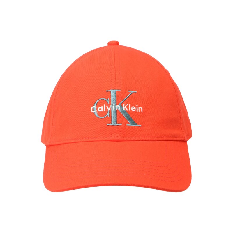Calvin Klein Kšiltovka stříbrně šedá / svítivě oranžová / bílá