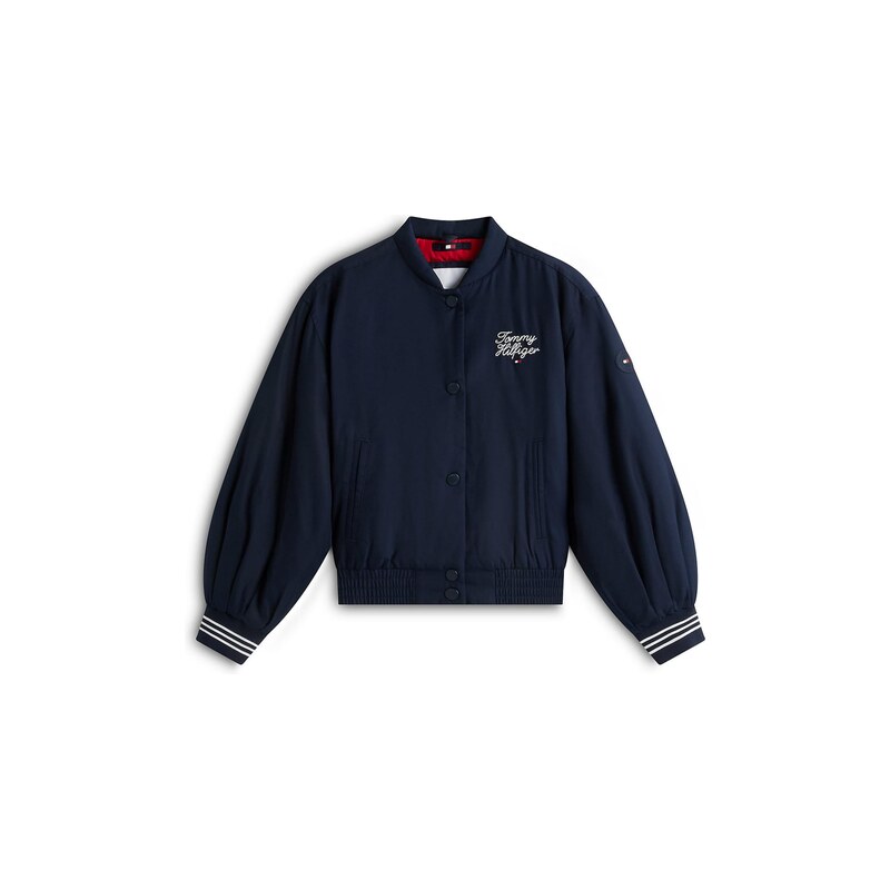 TOMMY HILFIGER Přechodná bunda Essential námořnická modř / bílá