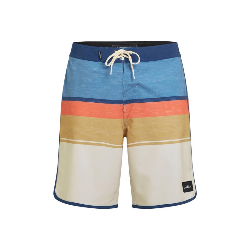 ONEILL Šortky Lennox modrá / khaki / svítivě oranžová / offwhite