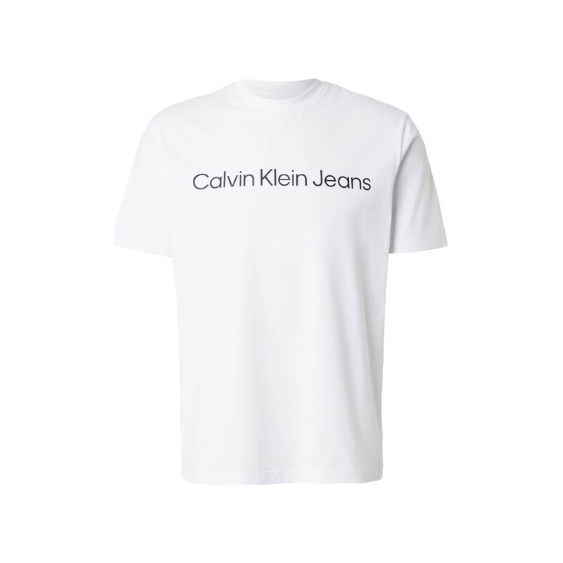 Calvin Klein Jeans Tričko černá / bílá