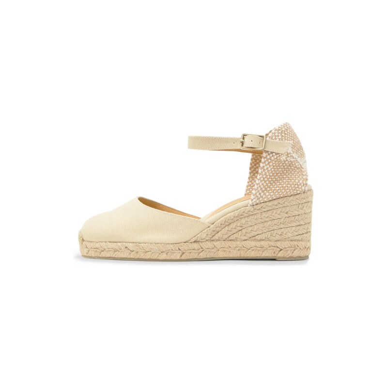 Castañer Espadrilky Carol béžová / krémová / písková