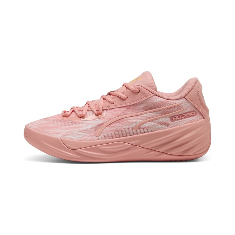PUMA Sportovní boty All-Pro Nitro žlutá / růžová / růže / bílá