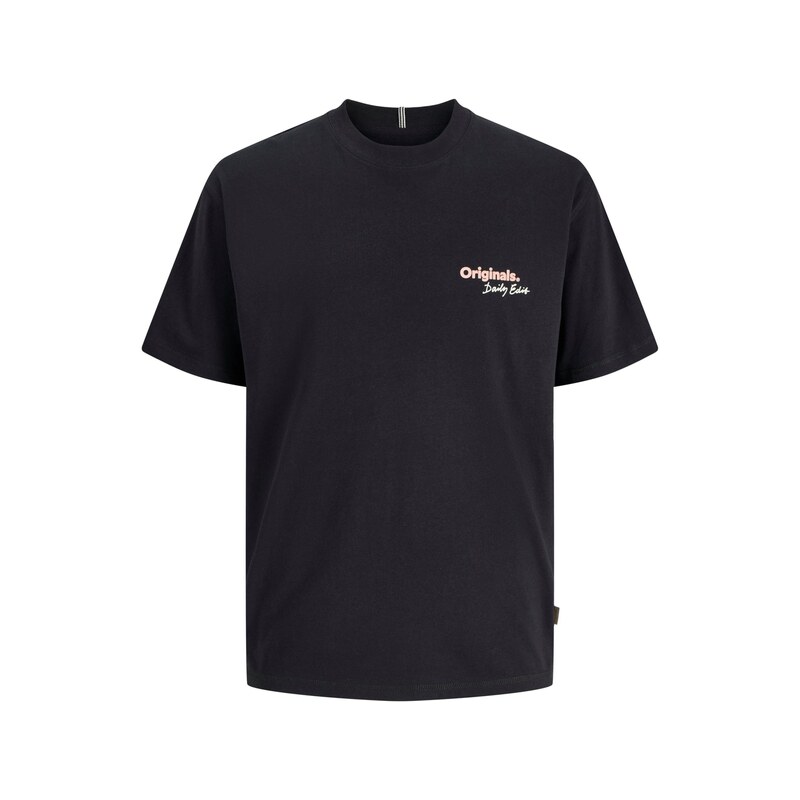 JACK & JONES Tričko pastelově růžová / černá / bílá
