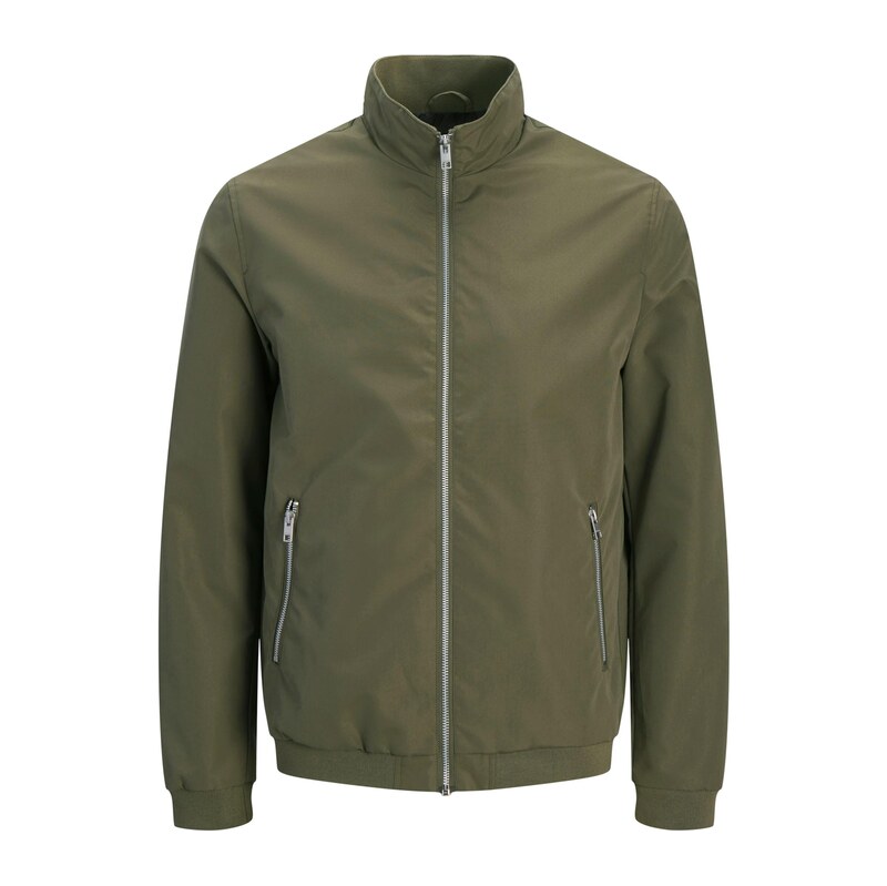 Jack & Jones Plus Přechodná bunda JJERUSH olivová