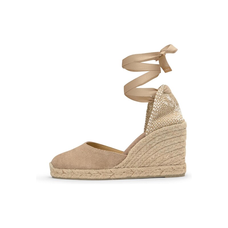 Castañer Espadrilky Chiara šedobéžová