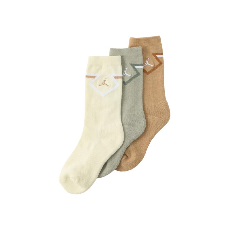 Jordan Ponožky DIAMOND slonová kost / pueblo / khaki / bílá