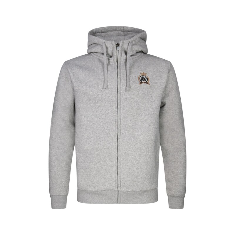 SikSilk Mikina Essentials námořnická modř / tmavě žlutá / šedý