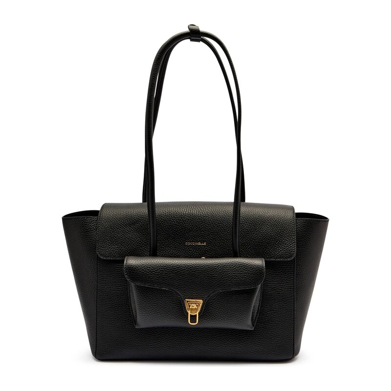 Coccinelle Kožená kabelka shopper 4w1 Coccinelle Double Beat