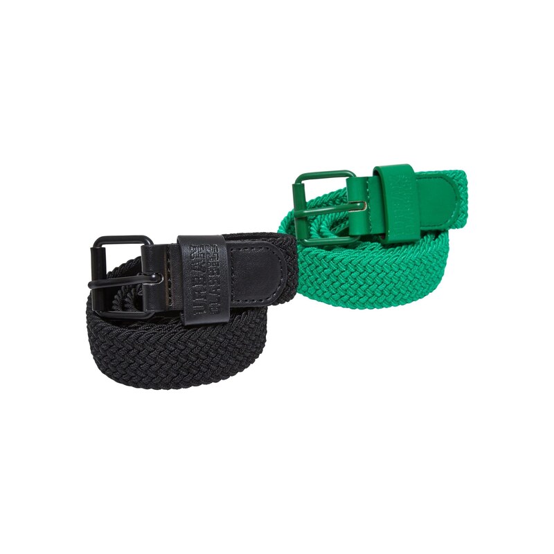 Urban Classics Opasek  Elastic Belt Set Kids  černá