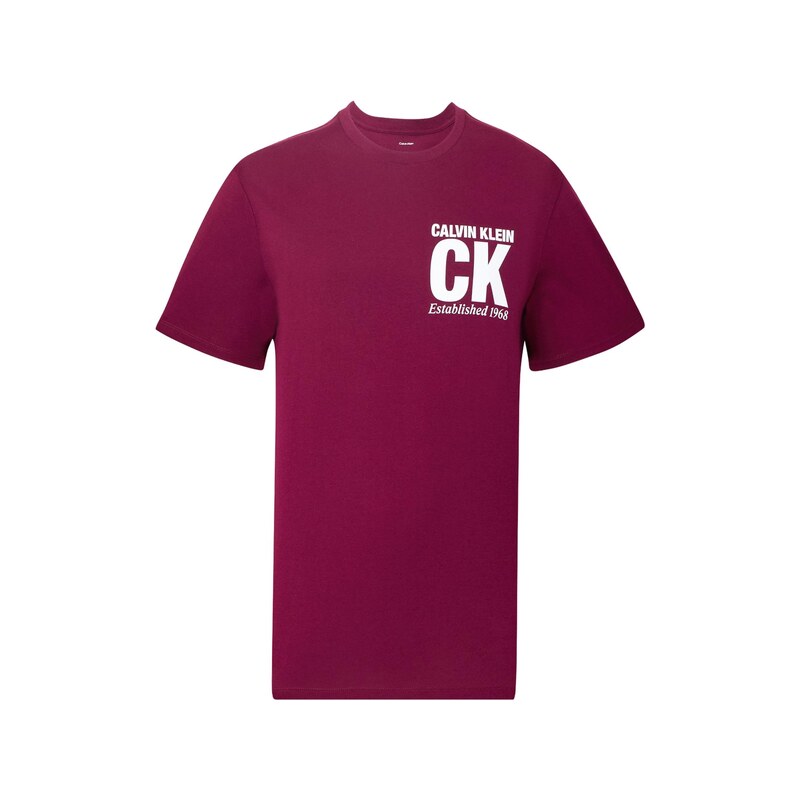 Calvin Klein Tričko cyclam / bílá