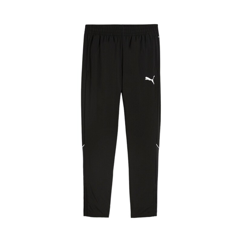 PUMA Sportovní kalhoty černá / bílá