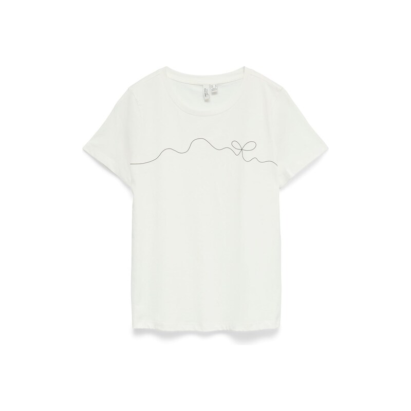 VERO MODA Tričko VMKilano černá / bílá