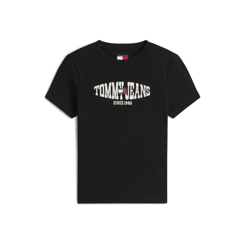 Tommy Jeans Tričko námořnická modř / světle červená / bílá
