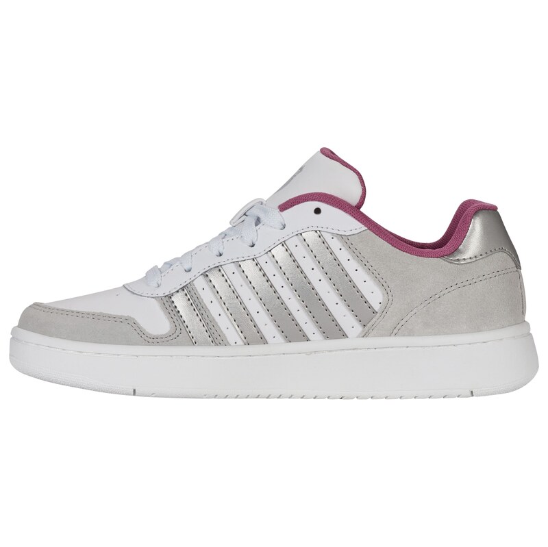 K-SWISS Tenisky šedá / ostružinová / stříbrná / bílá