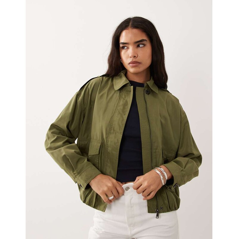 Lauren by Ralph Lauren casual jacket in khaki-Green
