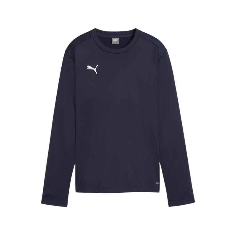 PUMA Sportovní mikina TeamGoal marine modrá / bílá