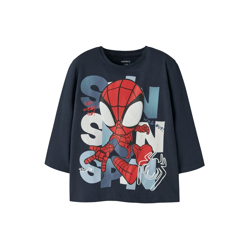 NAME IT Tričko NMMJUXI SPIDER opálová / tmavě modrá / červená /