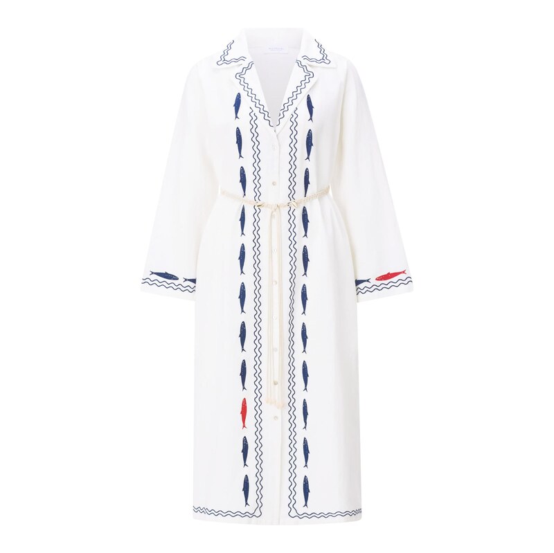 Rich & Royal Košilové šaty bílá / offwhite