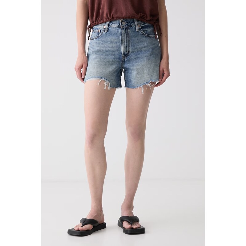 Levis šortky dámské džínové RIBCAGE A-LINE