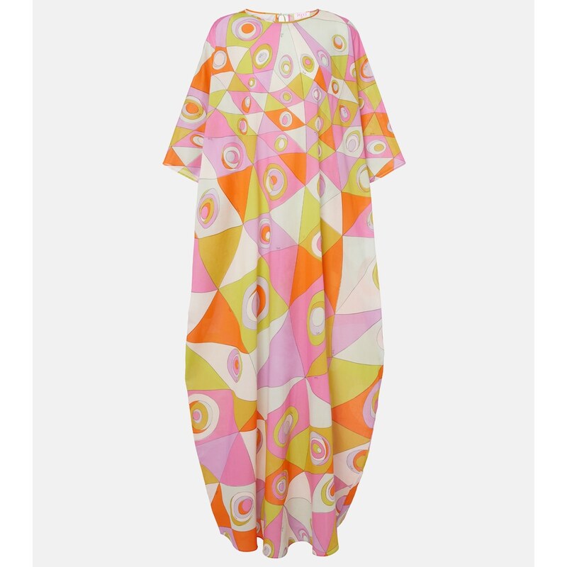 Kaftan z bavlny Pucci Iride, multibarevný, univerzální velikost