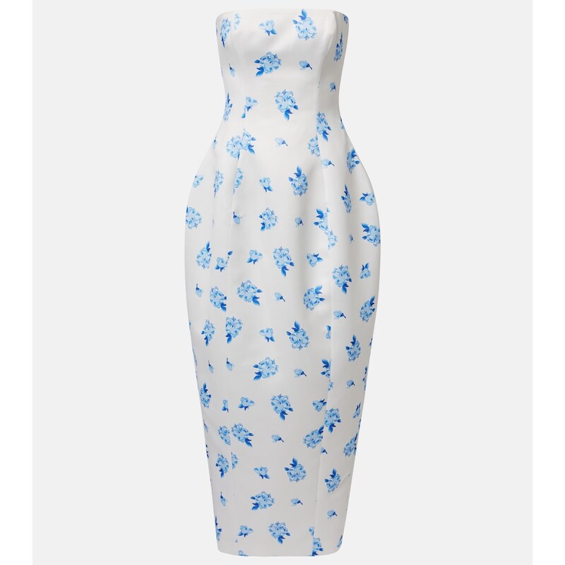 Leo Lin Jessica floral bustier gown
