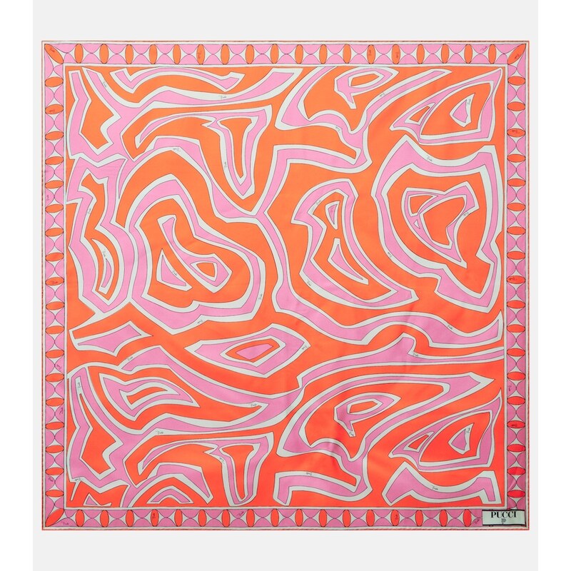 Pucci Labirinto silk twill scarf