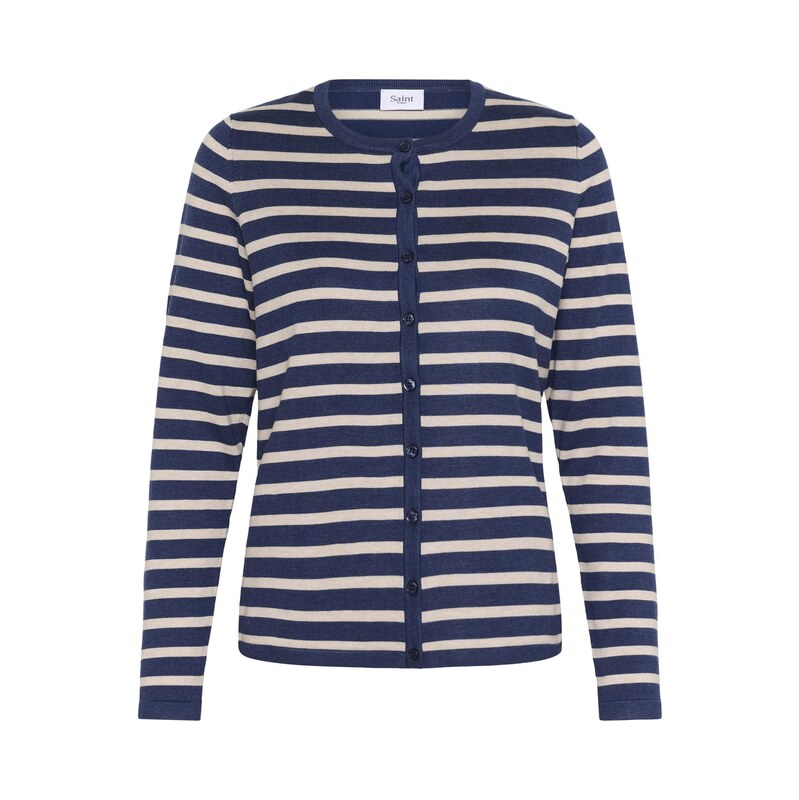 SAINT TROPEZ Kardigan indigo / bílá