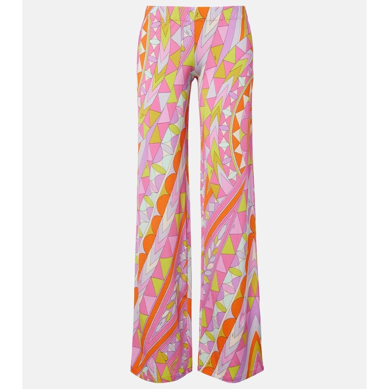 Pucci Manuba jersey satin wide-leg pants