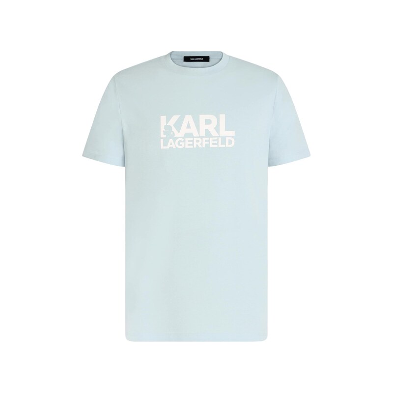 Karl Lagerfeld Tričko světlemodrá / bílá