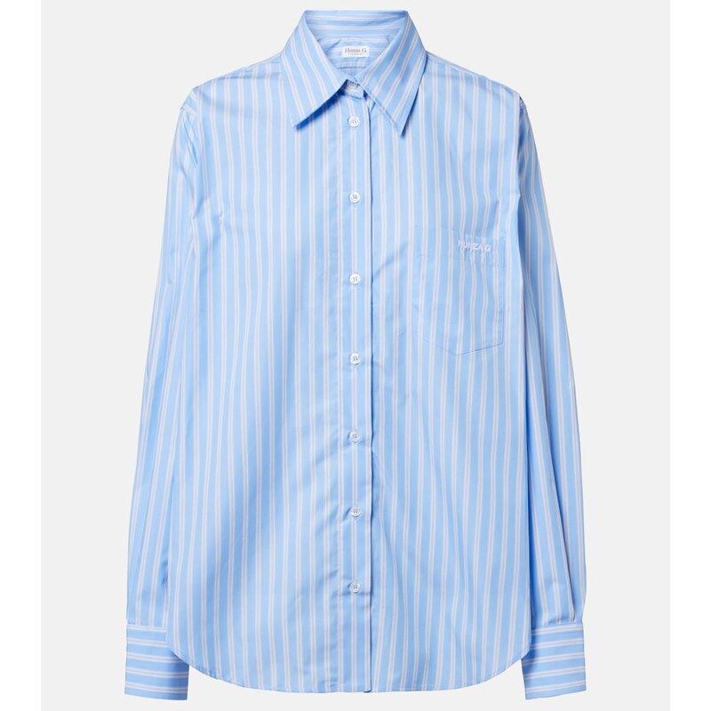 Hunza G Striped cotton polin shirt