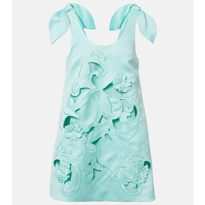 Leo Lin Harper floral embroidered minidress
