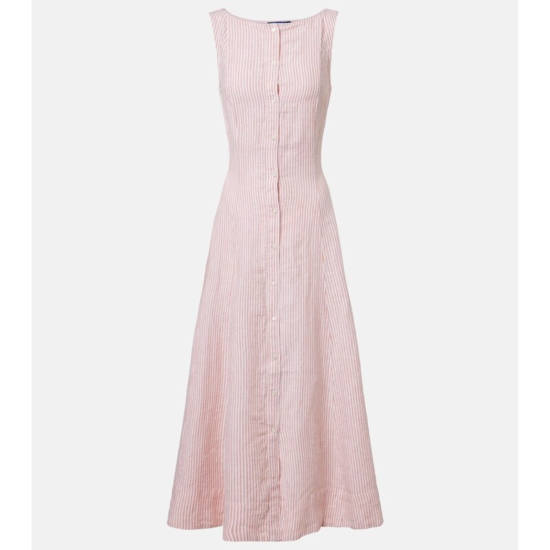 Polo Ralph Lauren Striped linen midi dress