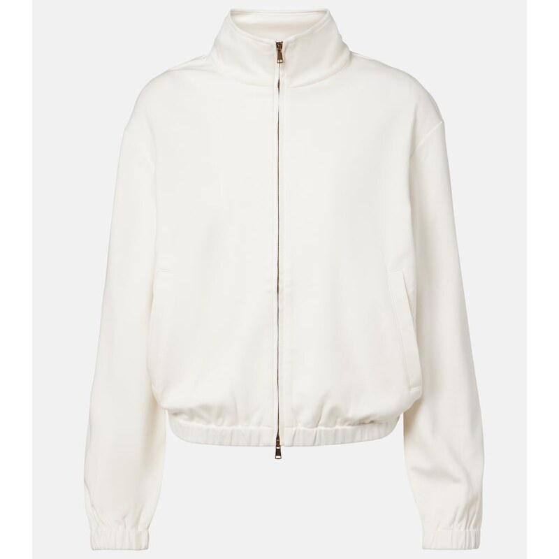 Max Mara Cotton and silk-blend sweatshirt