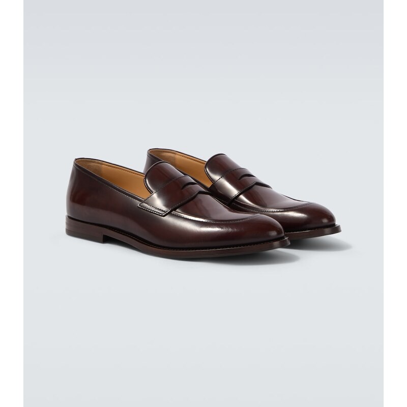 Brunello Cucinelli Leather penny loafers
