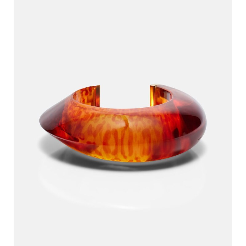 Alaïa Leopard-print cuff bracelet