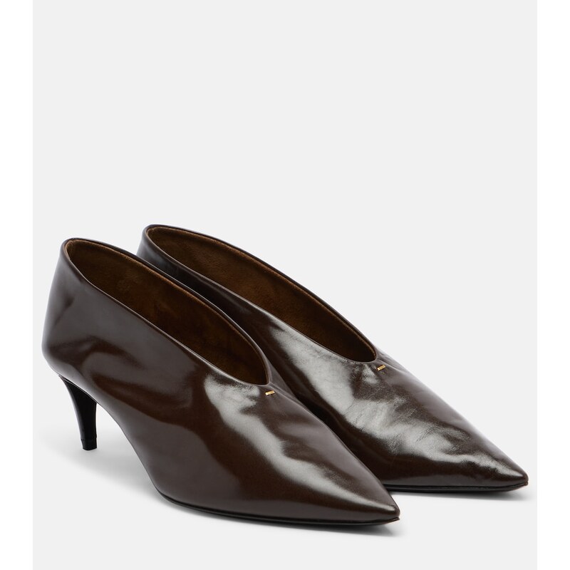 Khaite Miriam leather pumps