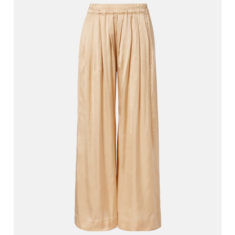Isabel Marant Nolia satin wide-leg pants