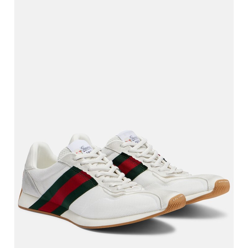 Gucci Gucci Tempo suede-trimmed sneakers