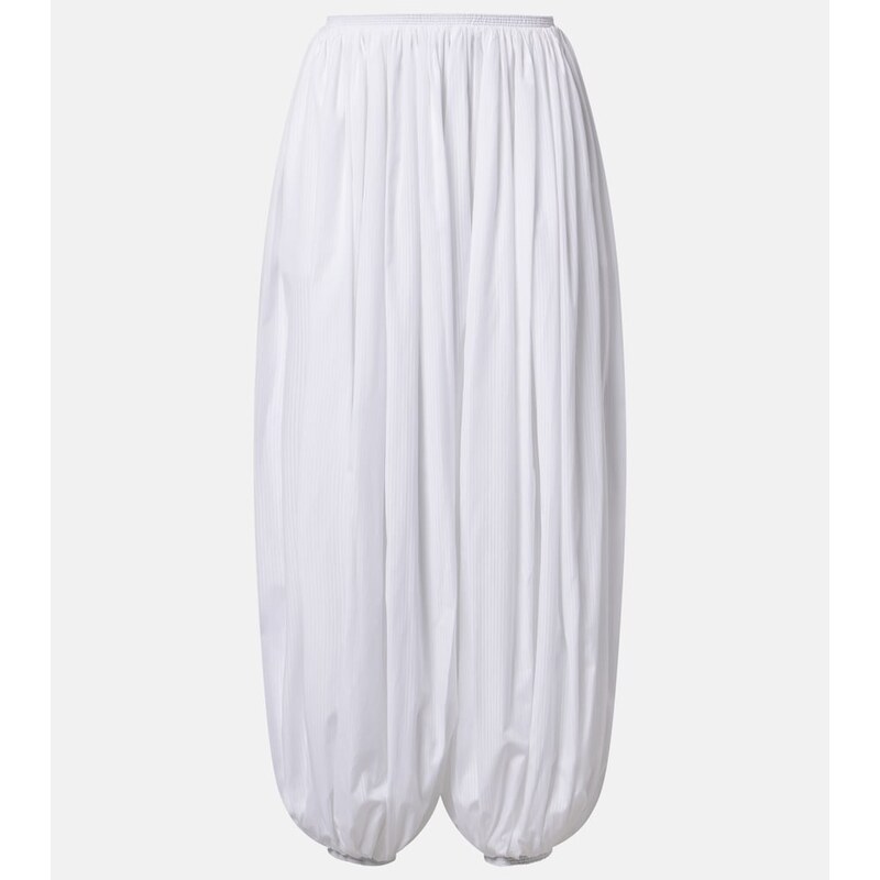 Alaia AlaÃ¯a Striped cotton poplin balloon pants