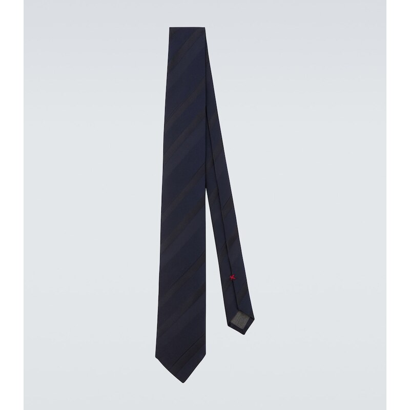 Brunello Cucinelli Striped silk jacquard tie