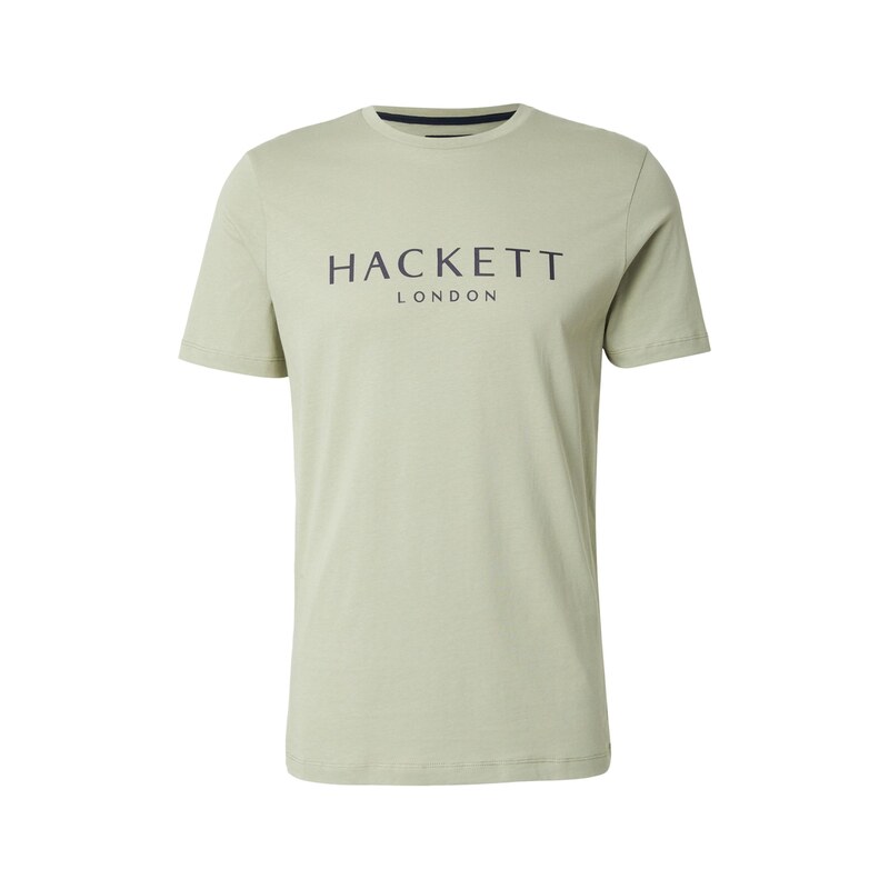 Hackett London Tričko pastelově zelená / černá