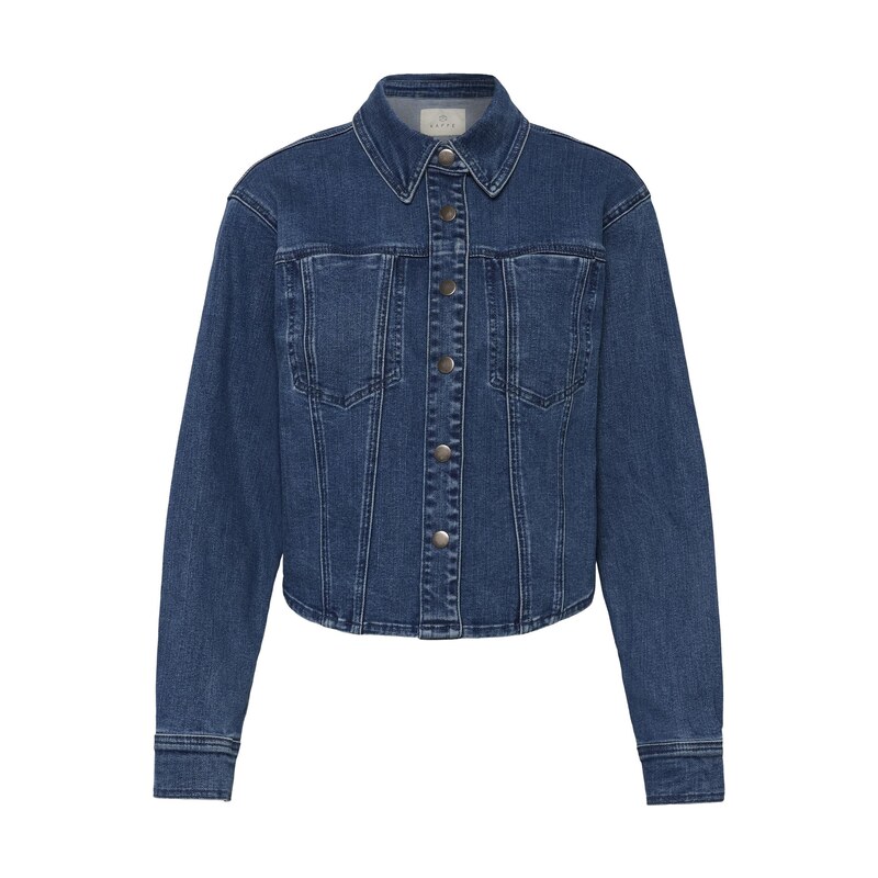 Kaffe Přechodná bunda KASinem modrá / modrá džínovina